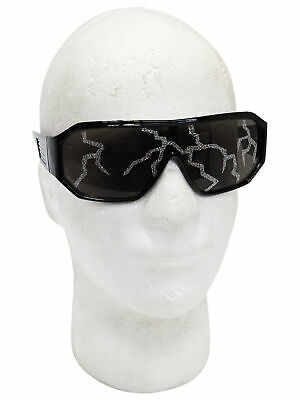 Macho Man Lightning Bolt Black Shield Sunglasses Randy Savage Costume Wrestler - Fresh Stock Dated December 2025