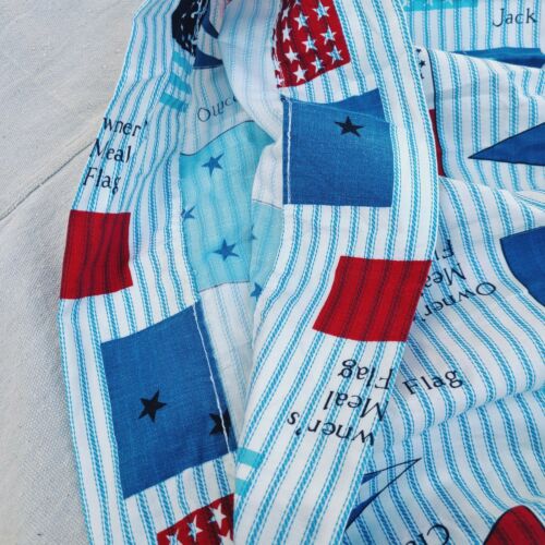 Vintage 1950 blue fit and flare sailor novelty print skirt! - Fresh Stock Dated February 2026