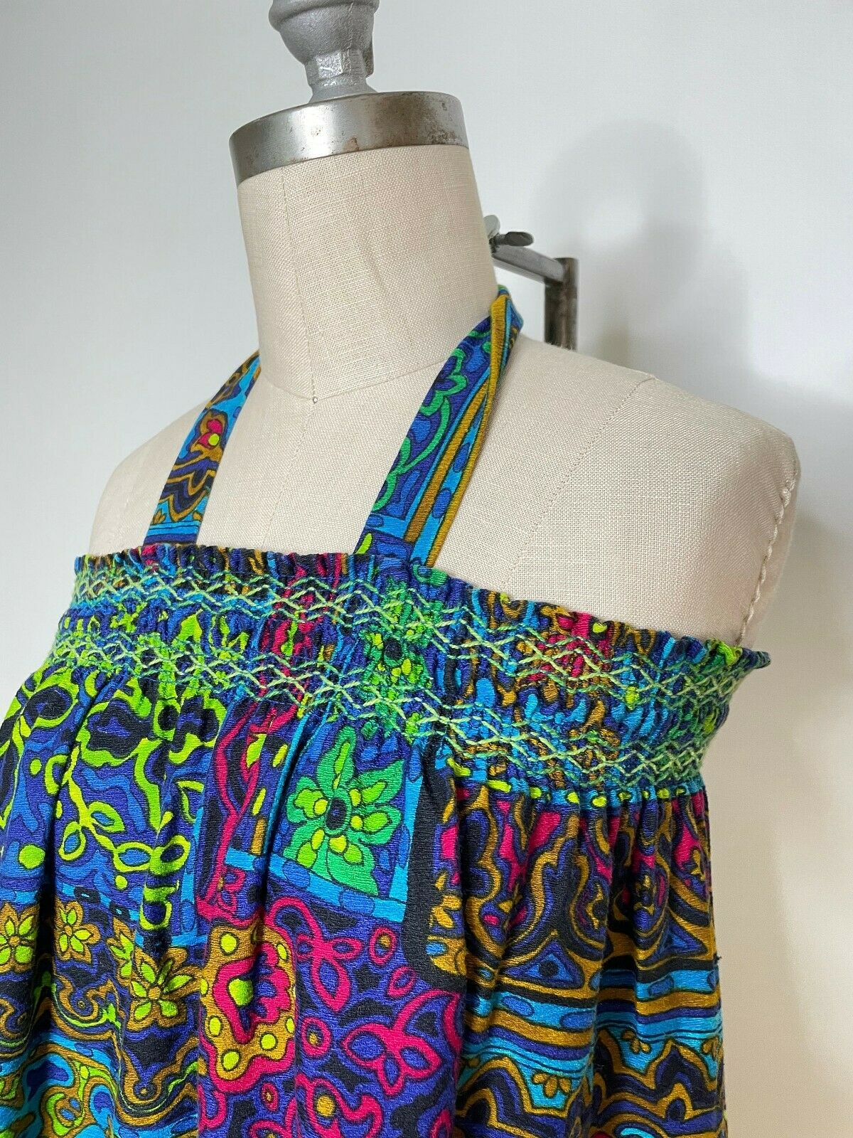 Vintage 60s 70s Hawaiian Tropical Convertible Skirt/Dress Size Small - Fresh Stock Dated February 2026