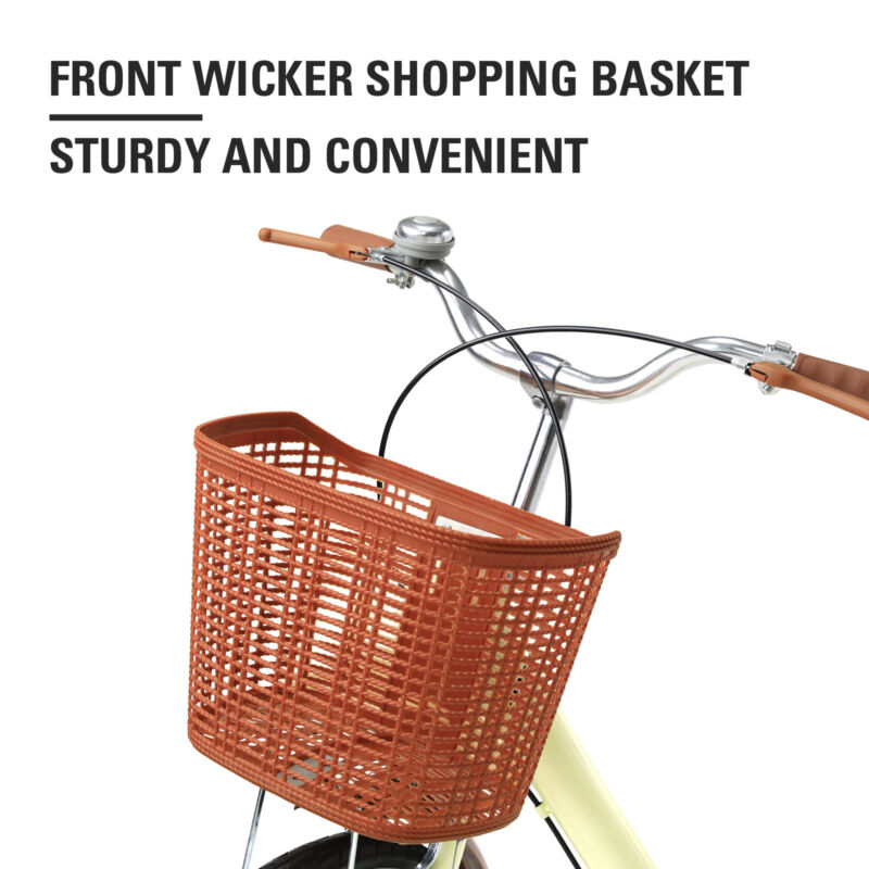 Beach Cruiser Bike 24 Inch Bicycle Step-through Frame Comfort Classic Ride - Fresh Stock Dated February 2026