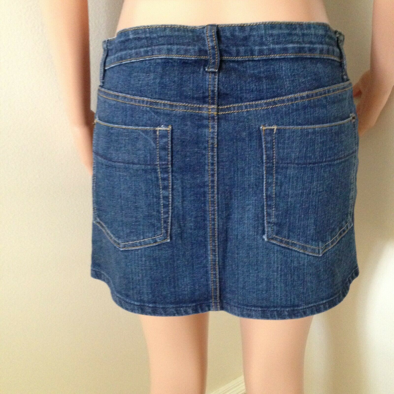 Mini Skirt-Classic Blue Jean Denim Style - Fresh Stock Dated December 2025