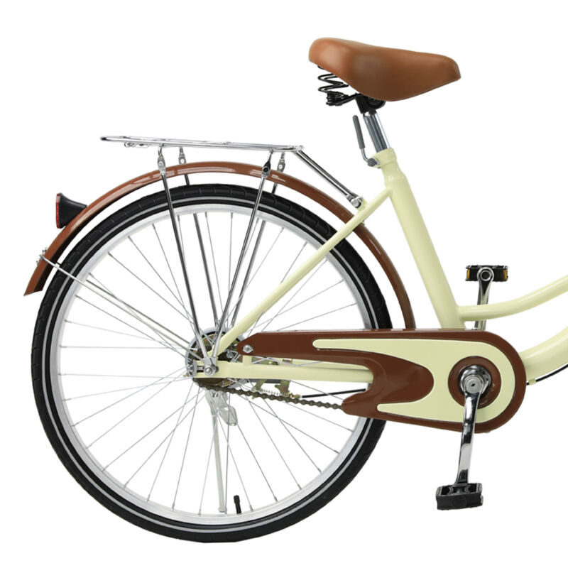 Beach Cruiser Bike 24 Inch Bicycle Step-through Frame Comfort Classic Ride - Fresh Stock Dated February 2026