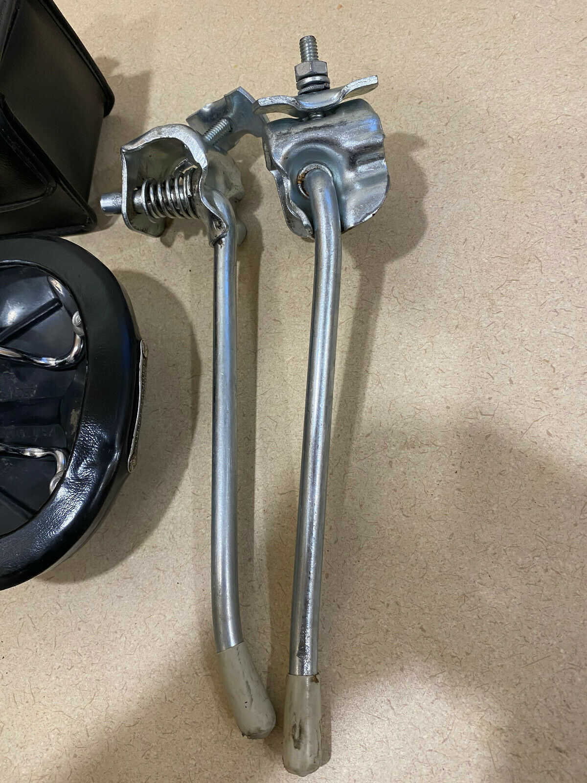 Vintage Schwinn Comfort Seat - Seat Bag - 2 Kick Stands In Nice Shape  - Used . - Fresh Stock Dated December 2025