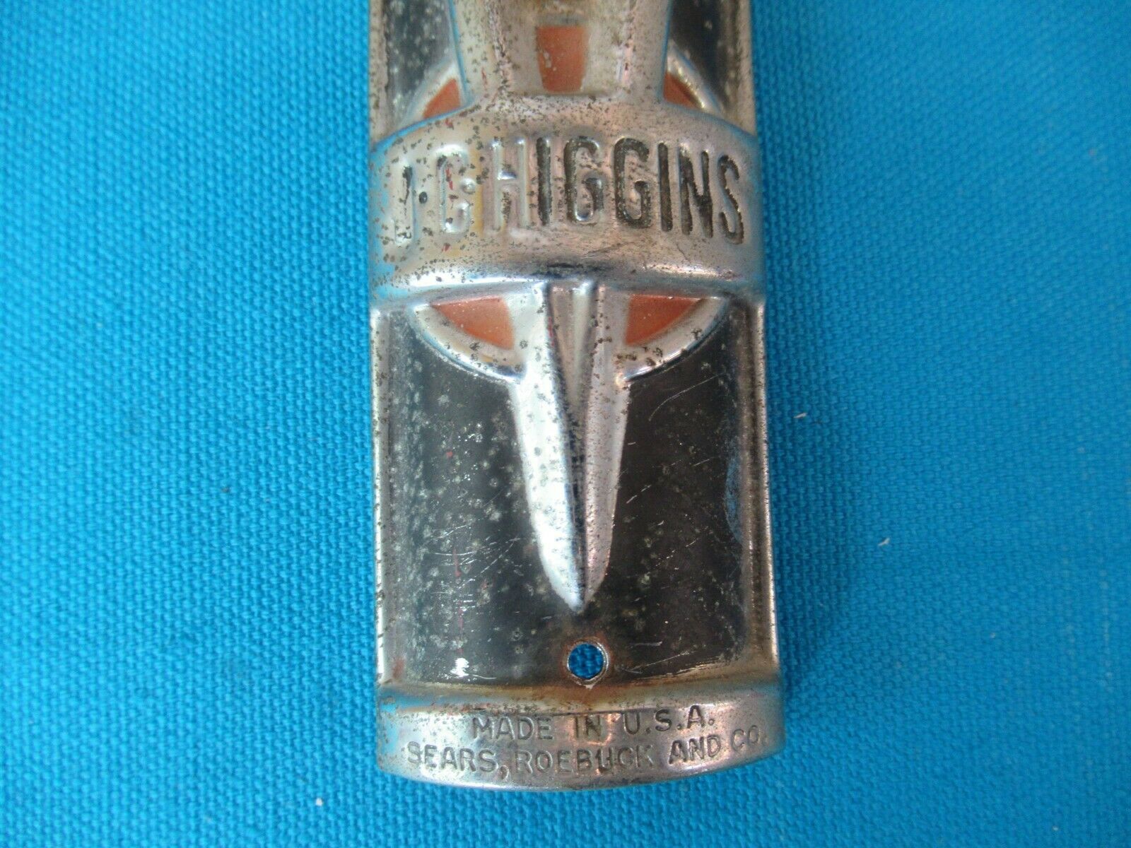 Vintage J. C. Higgins Bicycle Head Badge 5