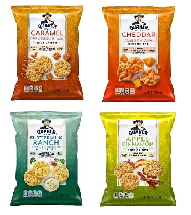 Quaker Rice Crisps Variety Pack (36 pk.) - Fresh Stock Dated February 2026