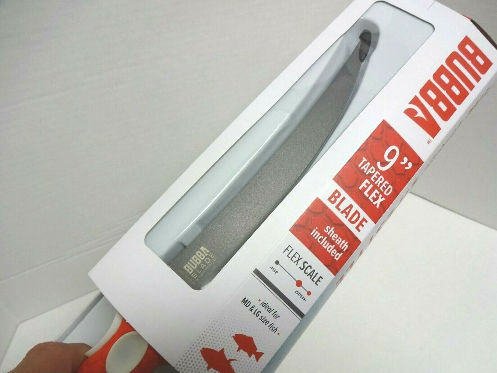 Bubba Blade BB1-9TF 9 In. Tapered Flex Fillet Knife w/ Sheath NEW - Fresh Stock Dated December 2025