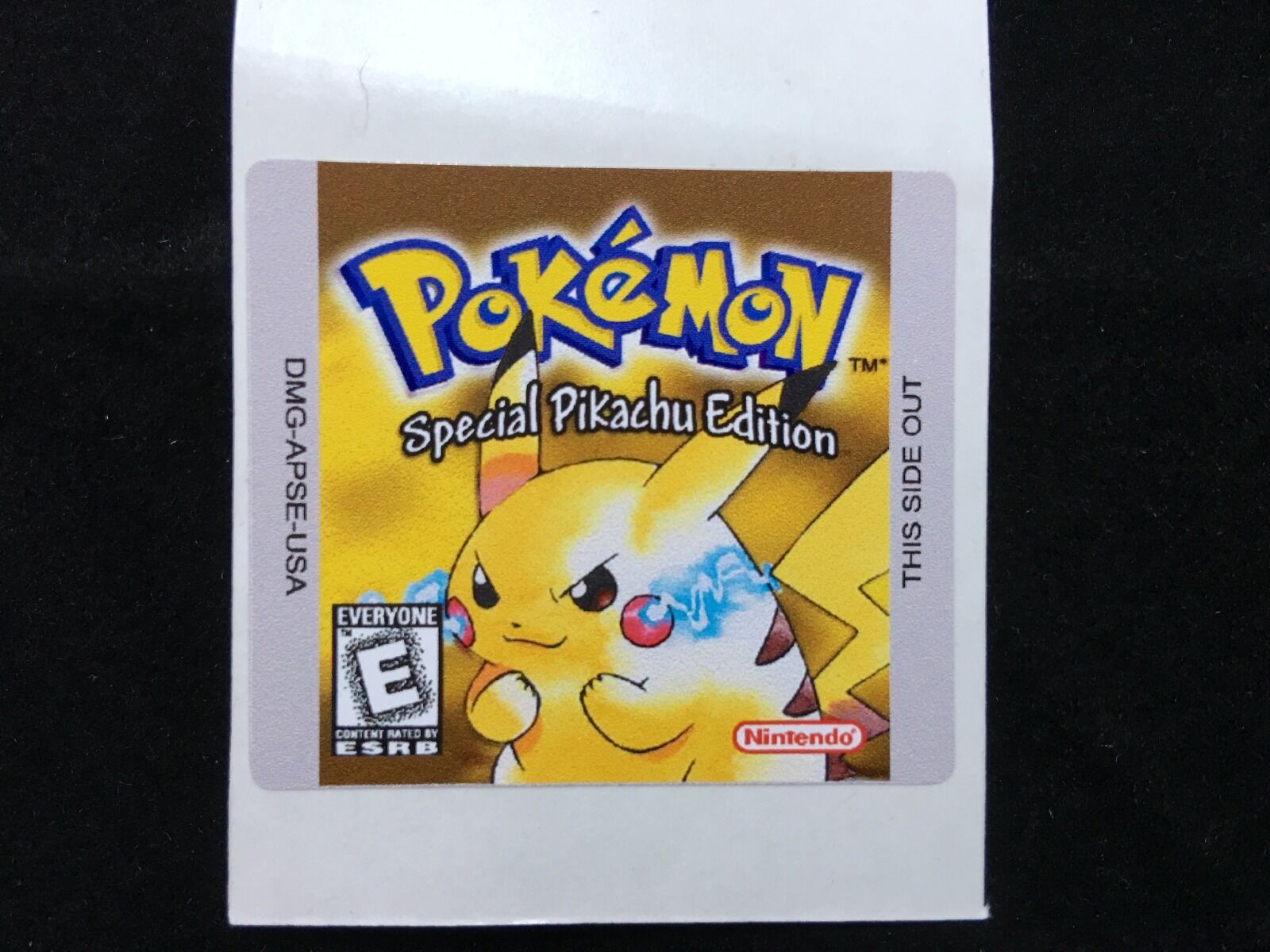 Pokemon Yellow Version Replacement Nintendo Gameboy Cartridge Label Sticker - Fresh Stock Dated December 2025