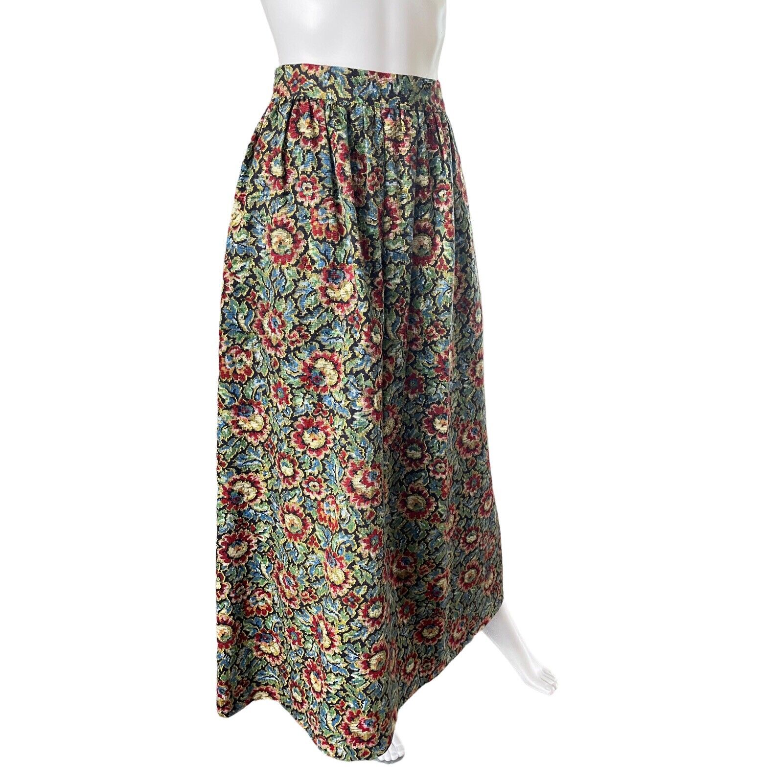 Vintage Tapestry Prairie Skirt, Long Floral Maxi Sz Small, 27” W - Fresh Stock Dated March 2026