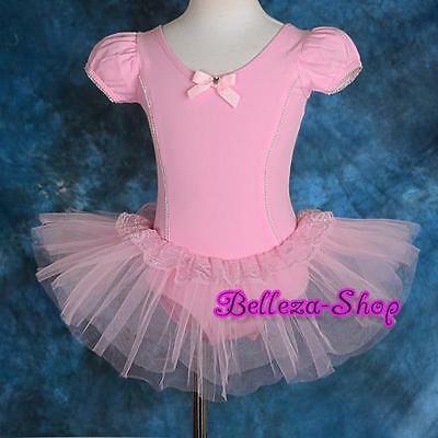 Puff Sleeves Girl Ballet Tutu DancewearPageant Fairy Dress All Size 2T-7 BA035 - Fresh Stock Dated December 2025