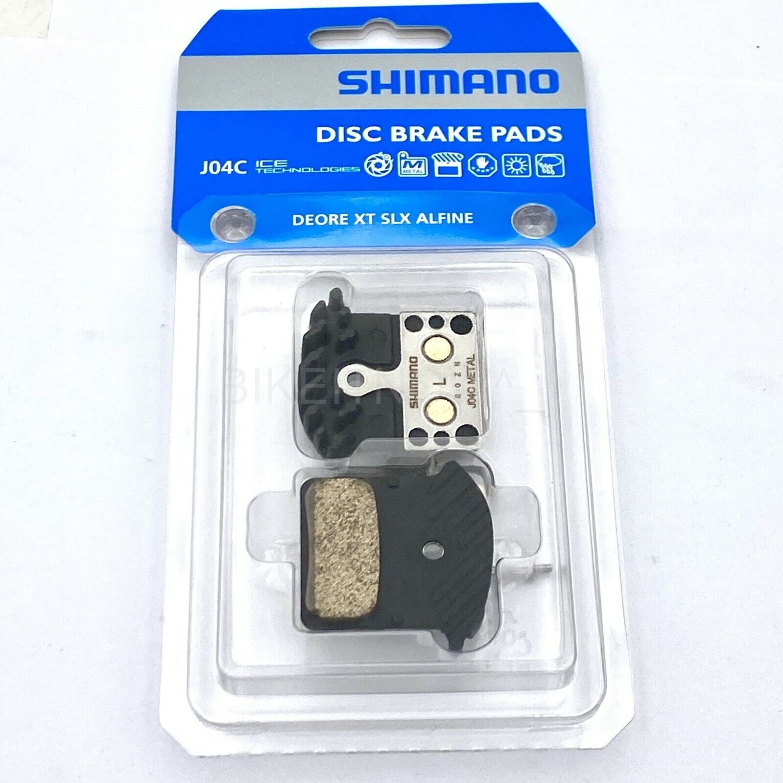 Shimano XTR MTB Bike Bicycle BR-M9000/M8000/M7000 Metal Pad J04C+Spring w/Fin - Fresh Stock Dated February 2026