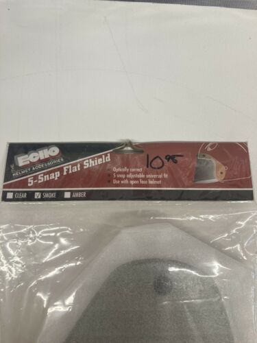 ECHO 5 SNAP FLAT HELMET SHIELD SMOKE TINTED - Fresh Stock Dated February 2026