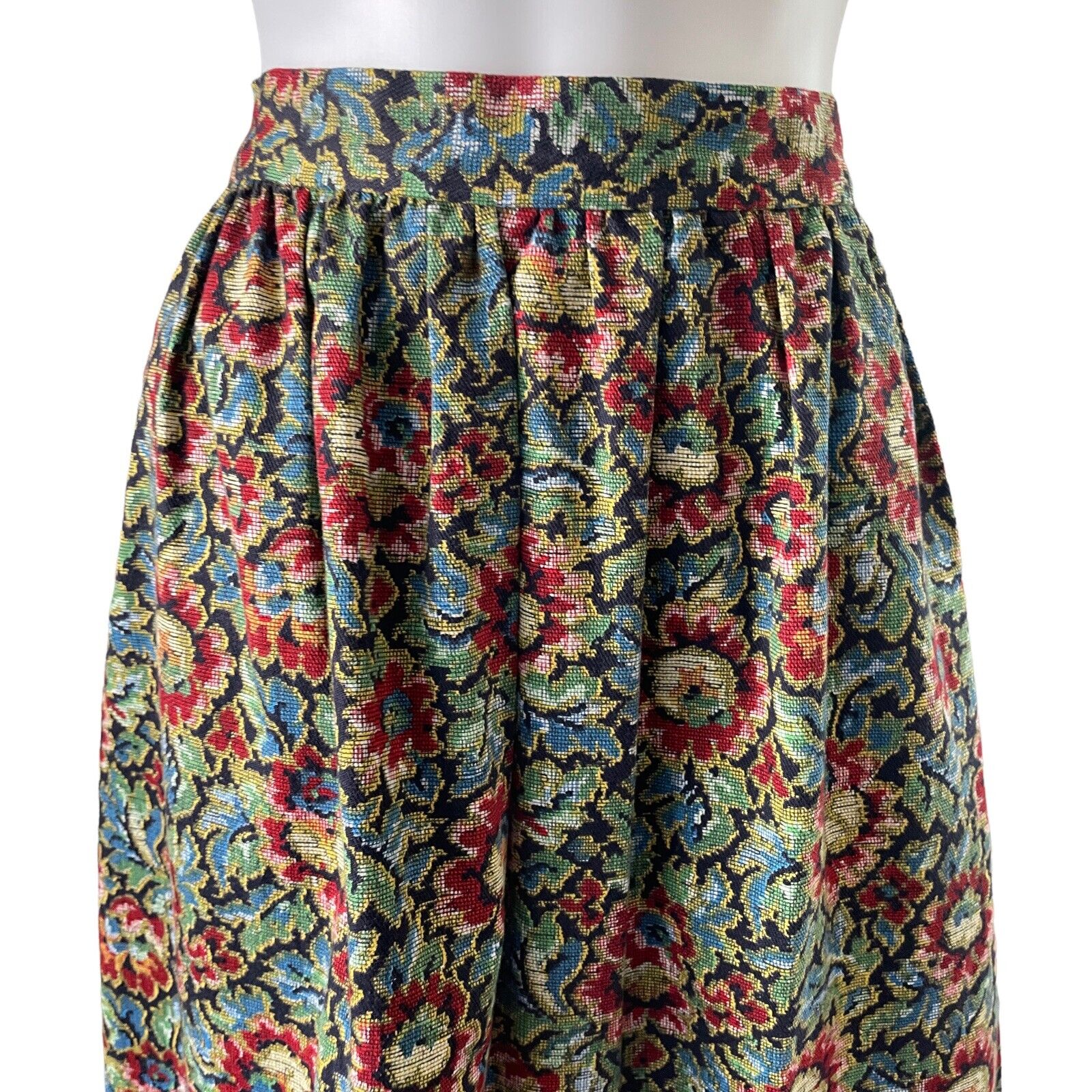 Vintage Tapestry Prairie Skirt, Long Floral Maxi Sz Small, 27” W - Fresh Stock Dated March 2026