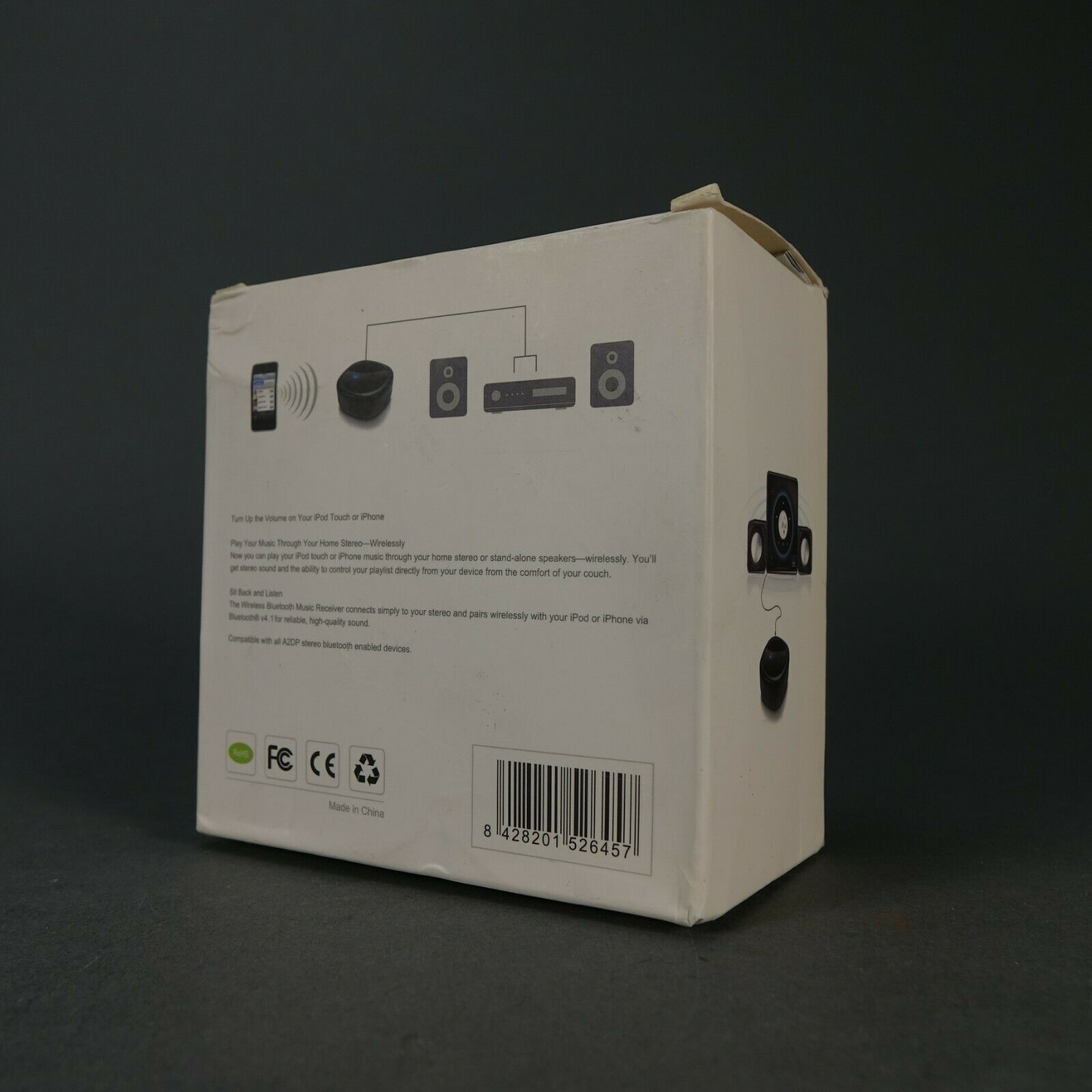 Bluetooth 4.1 Audio Stereo Music Receiver Adapter A2DP Compatible 3.5mm AUX - Fresh Stock Dated December 2025