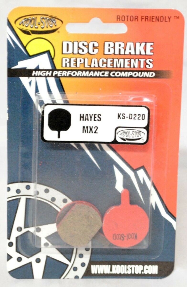KOOL STOP KS-D220 ORGANIC DISC BRAKE PADS FOR HAYES MX2 - Fresh Stock Dated February 2026