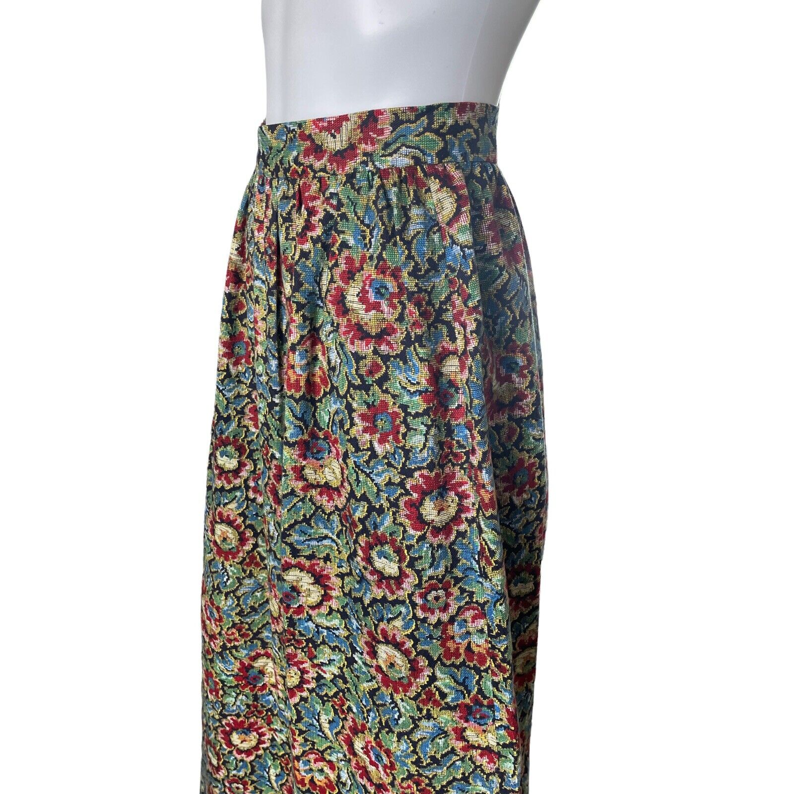 Vintage Tapestry Prairie Skirt, Long Floral Maxi Sz Small, 27” W - Fresh Stock Dated March 2026