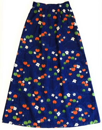 Malia Honolulu Vtg Skirt Womens Size 10 High Waist Cotton Apple Blossom Tree 70s - Fresh Stock Dated December 2025