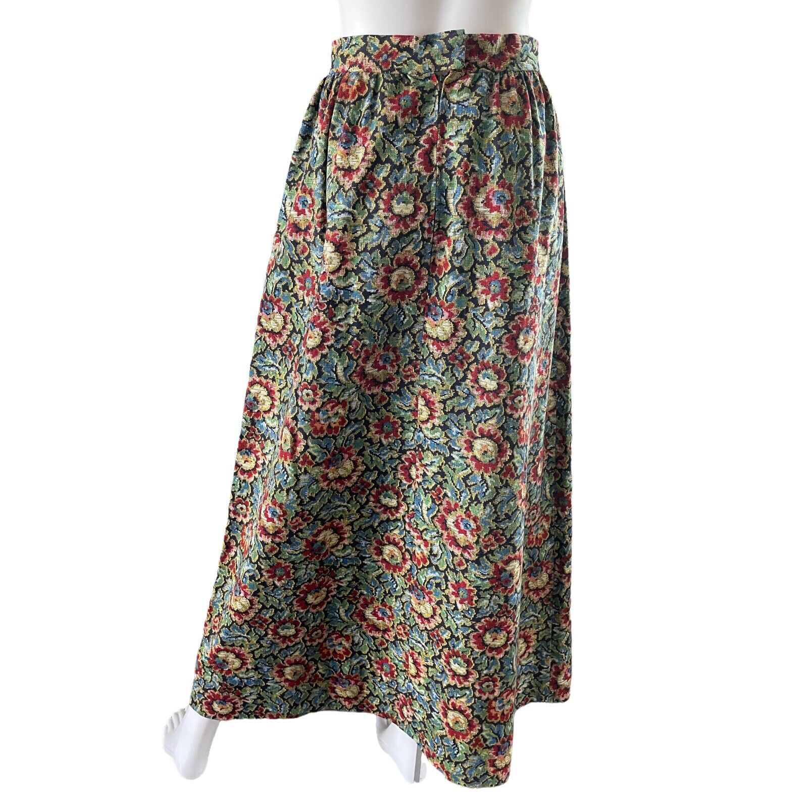 Vintage Tapestry Prairie Skirt, Long Floral Maxi Sz Small, 27” W - Fresh Stock Dated March 2026