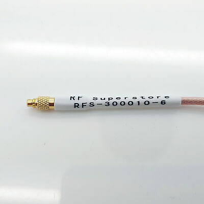 MMCX Male (Plug) to SMA Female (Jack) RG316/U Coaxial Cable Assembly, 6 inch - Fresh Stock Dated December 2025