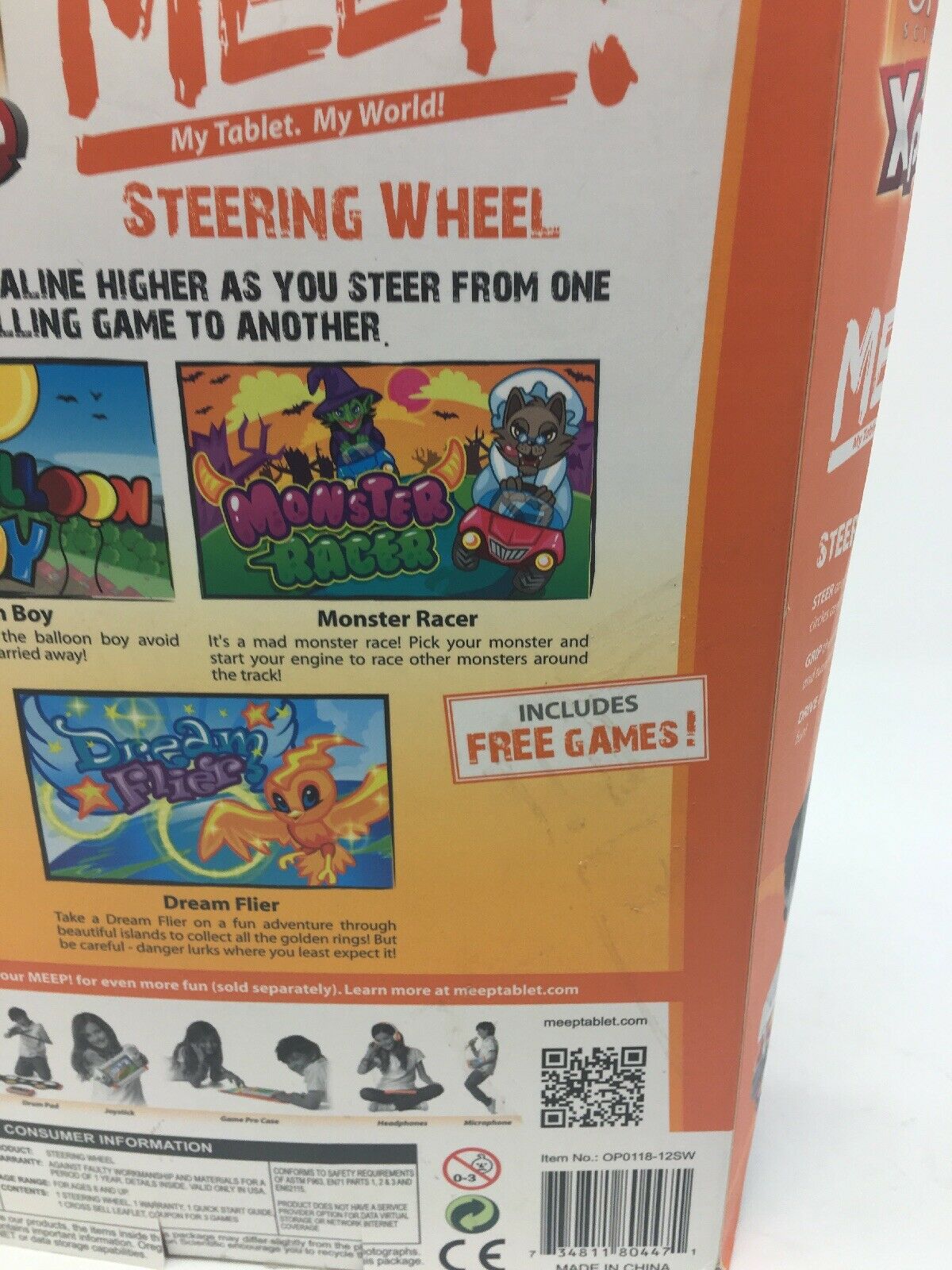 Oregon Scientific MEEP Xplore Steering Wheel Accessory Games For Meep Tablet - Fresh Stock Dated February 2026