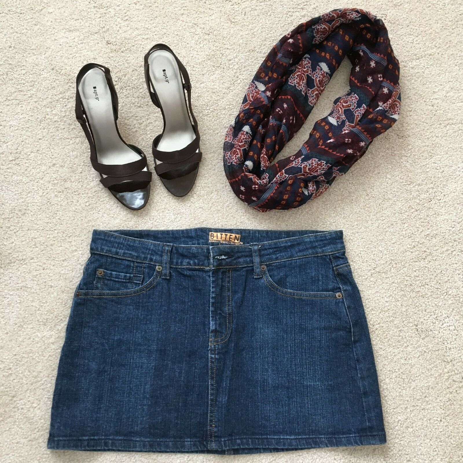 Mini Skirt-Classic Blue Jean Denim Style - Fresh Stock Dated December 2025
