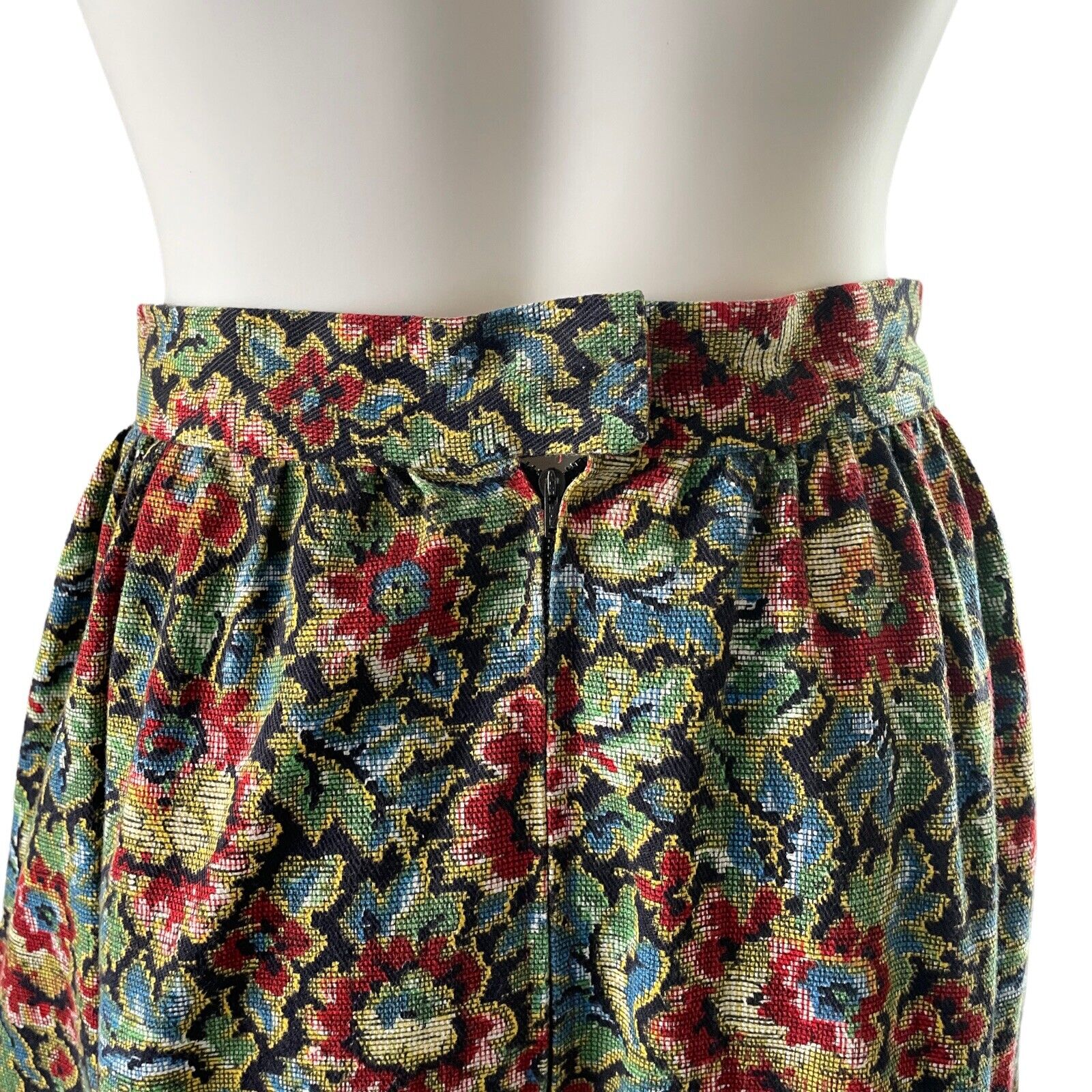 Vintage Tapestry Prairie Skirt, Long Floral Maxi Sz Small, 27” W - Fresh Stock Dated March 2026