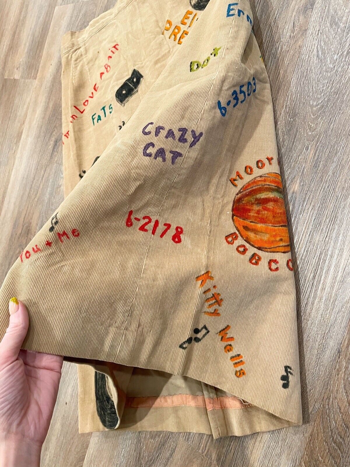 Vintage Senior Cords Rock & Roll Corduroy Skirt 1960s Elvis Records USA - Fresh Stock Dated March 2026