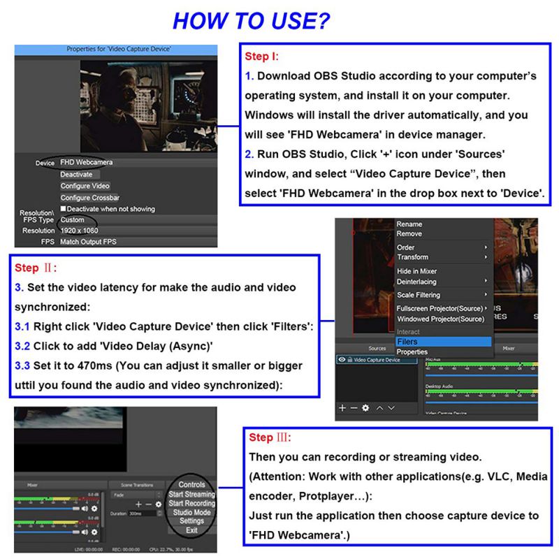 Hi-Q HDMI TO USB 3.0 Video Capture Compatible Grabber Converter NEW - Fresh Stock Dated February 2026