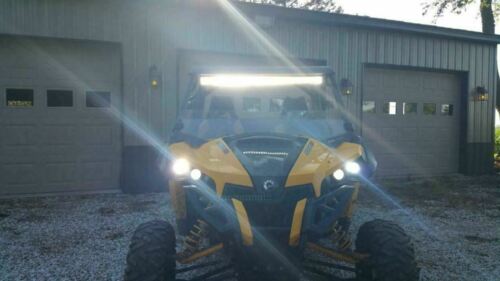 White 9005 HB3 2-SMD LED Bulbs Headlight For Can-Am Maverick Max 1000R 2014-2018 - Fresh Stock Dated February 2026