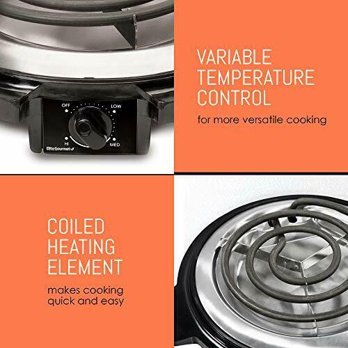 Single Burner Electric Stove Portable Travel Compact Small Hot Plate Dorm - Fresh Stock Dated February 2026