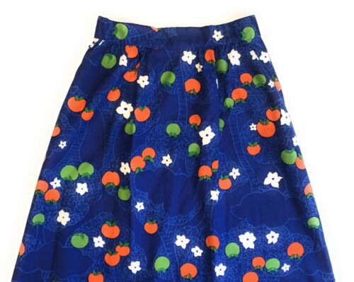 Malia Honolulu Vtg Skirt Womens Size 10 High Waist Cotton Apple Blossom Tree 70s - Fresh Stock Dated December 2025