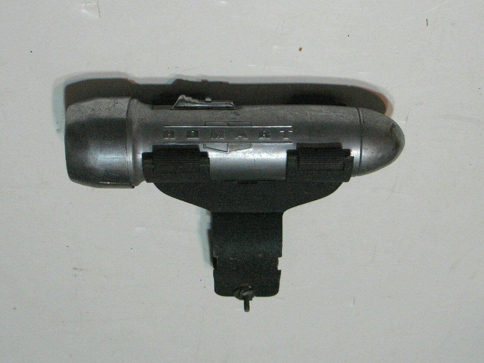 1950's 1960's Homart Bicycle Flashlight (no bulb) With A Rare Mounting Bracket - Fresh Stock Dated December 2025