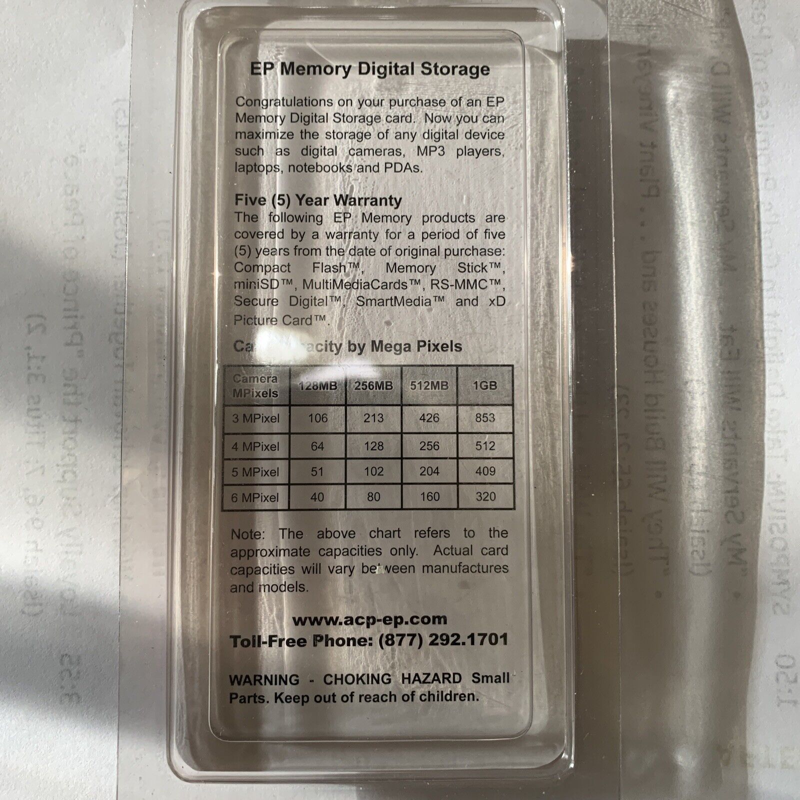 Ep memory card Digital Storage - Fresh Stock Dated February 2026