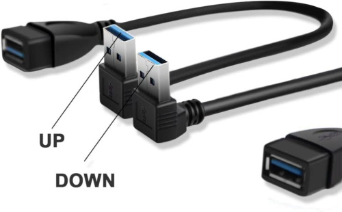 SuperSpeed USB 3.0 Male to Female Extension Data Cable Usb cable up and down - Fresh Stock Dated February 2026