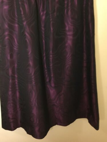 Vintage 80s YSL Yves Saint Laurent Rive Gauche Purple Moire Taffeta Skirt Sz8 - Fresh Stock Dated February 2026