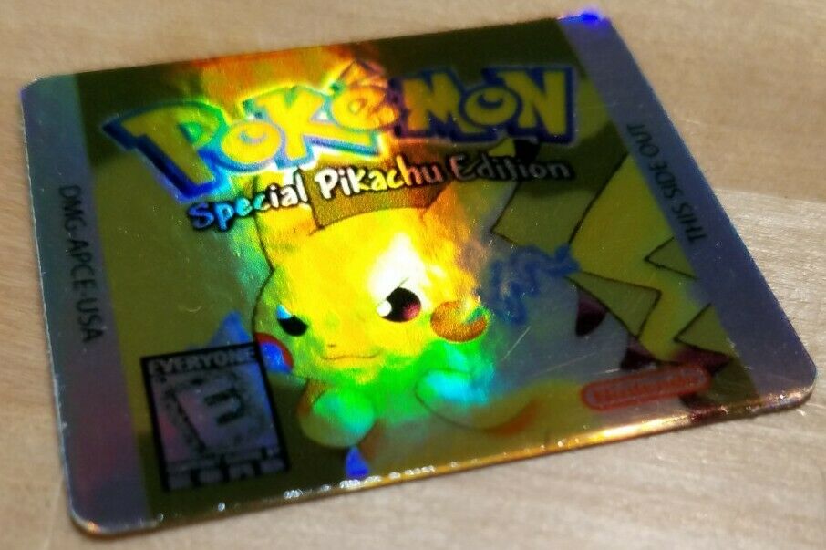 ☆ PRIME DAY SALE ☆1 NINTENDO GAME BOY COLOR POKEMON YELLOW CARTRIDGE HOLO LABEL - Fresh Stock Dated December 2025