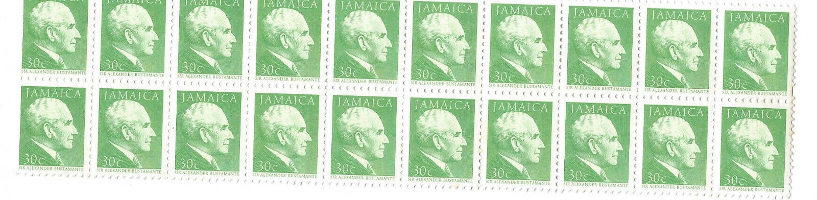 JAMAICA MINT  BANK NOTE- .00 UNUSED JAMAICA STAMPS - .00 VALUE - Fresh Stock Dated February 2026