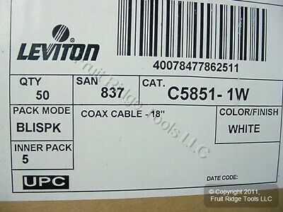 50 Leviton White 18