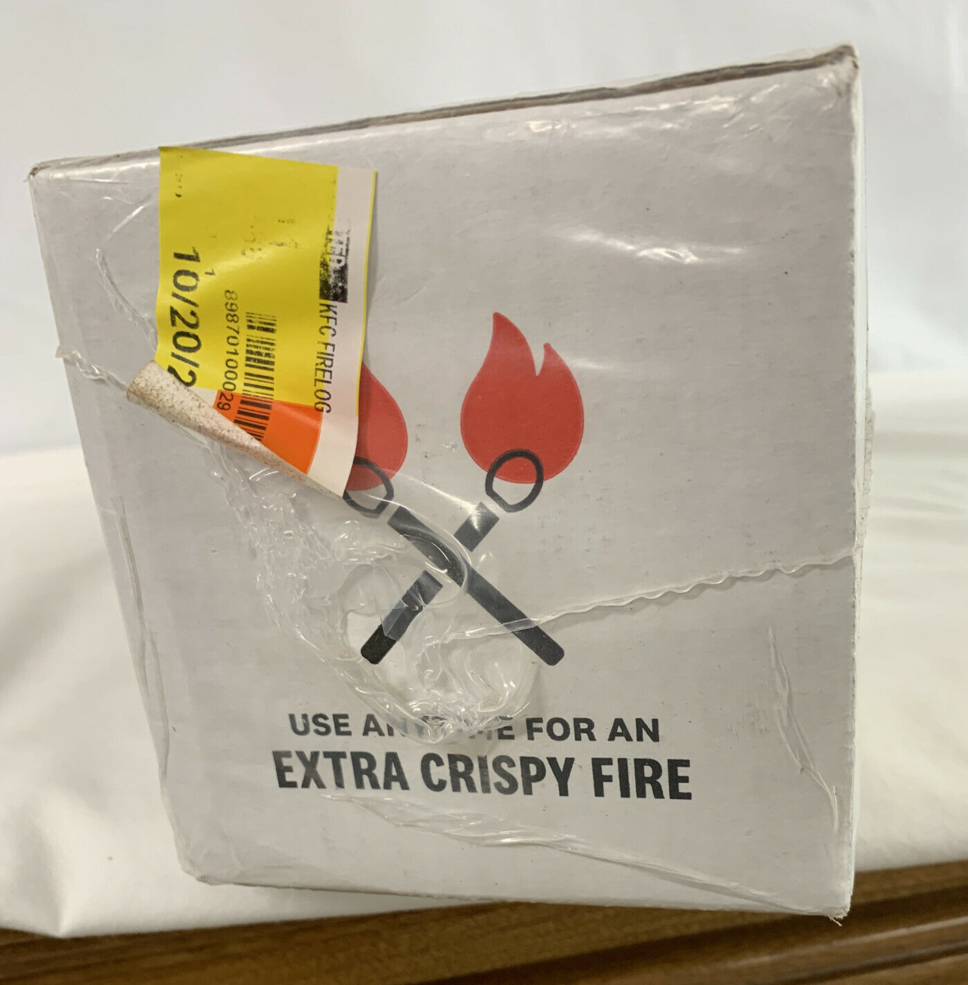 LOT OF 3 NEW Genuine KFC Fire Log 11 Herb Spice ENVIROLOG Kentucky Fried Chicken - Fresh Stock Dated December 2025