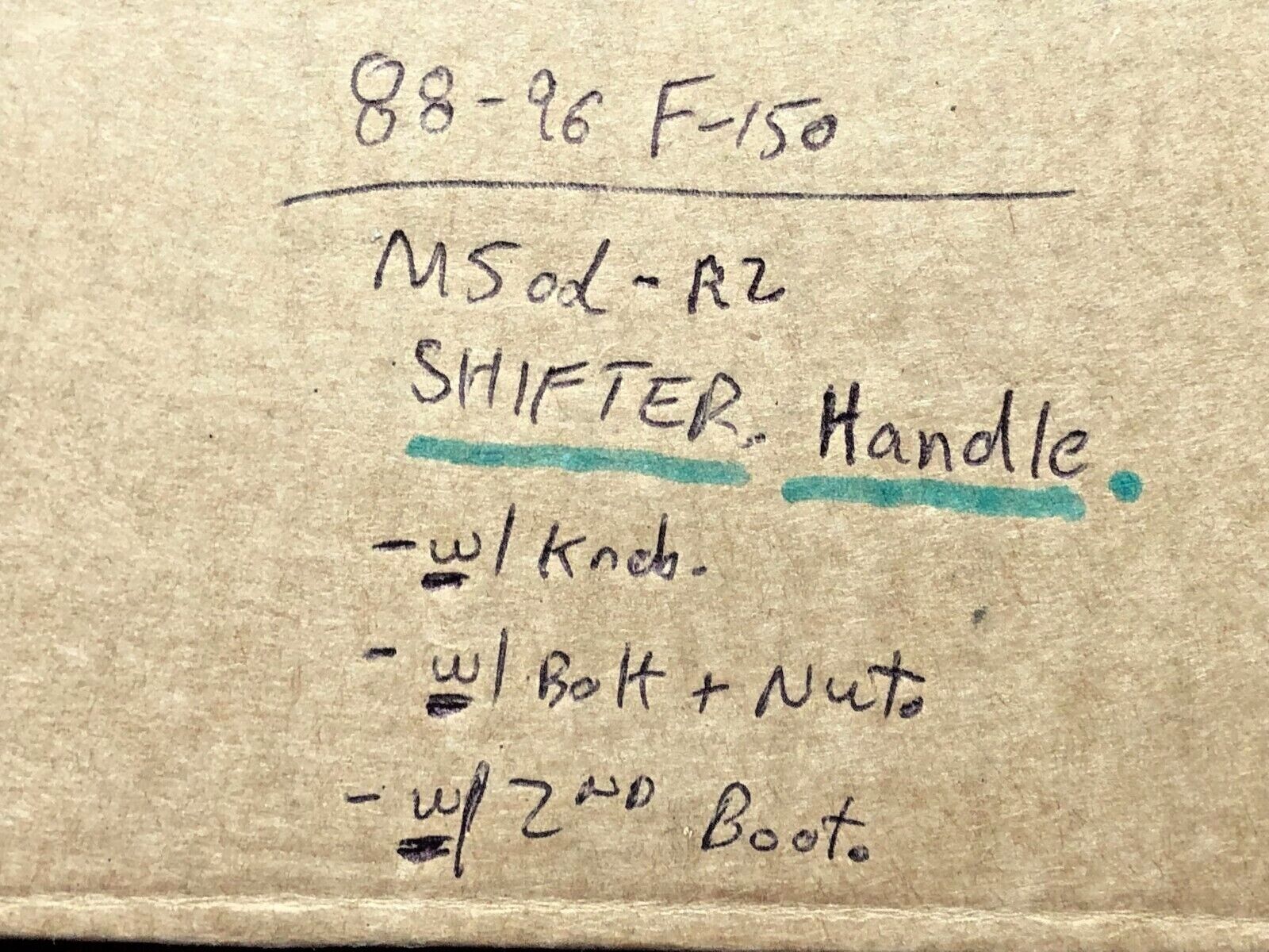 88-96 Ford F-150 5 Speed M5R2 M5OD-R2  SHIFT SHIFTER HANDLE Assembly 2WD 4WD - Fresh Stock Dated February 2026