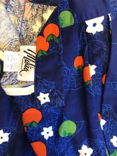 Malia Honolulu Vtg Skirt Womens Size 10 High Waist Cotton Apple Blossom Tree 70s - Fresh Stock Dated December 2025