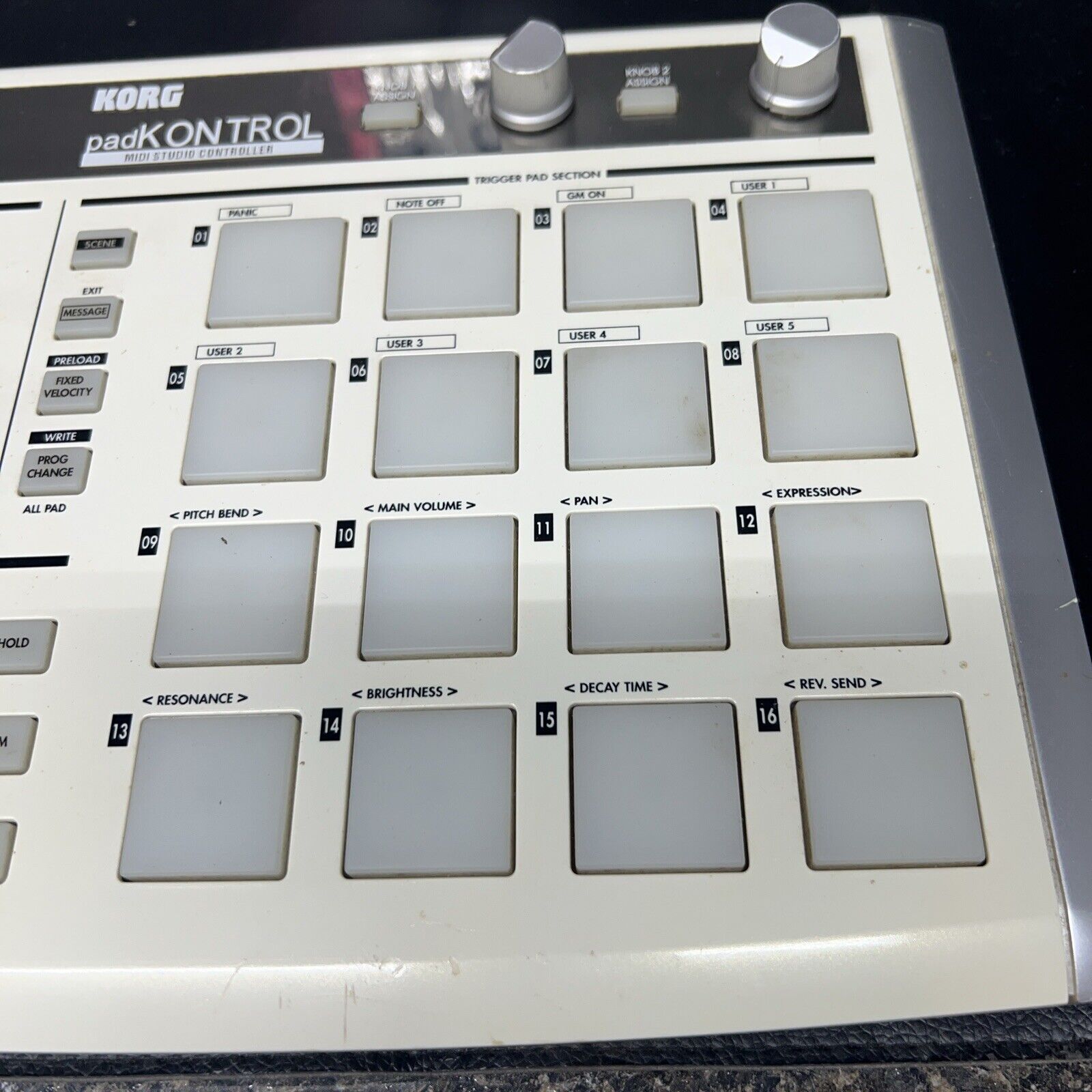 Korg PadKontrol MIDI Studio Controller KPC-1 Missing Power Cord Untested. - Fresh Stock Dated December 2025