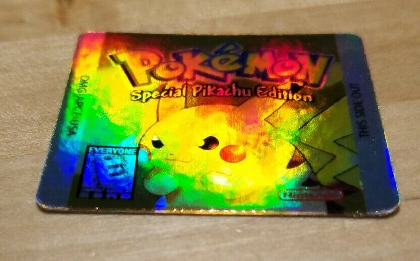☆ PRIME DAY SALE ☆1 NINTENDO GAME BOY COLOR POKEMON YELLOW CARTRIDGE HOLO LABEL - Fresh Stock Dated December 2025