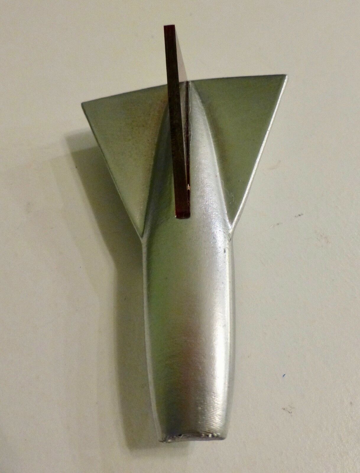 Reproduction Huffy bicycle fender ornament Silver Jet Eldorado El Camino Corvair - Fresh Stock Dated February 2026