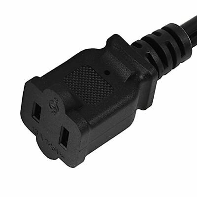 0.6Meter On Off Switch Extension Cord 2-Prong/2 Outlet Polarized Extension Co... - Fresh Stock Dated February 2026