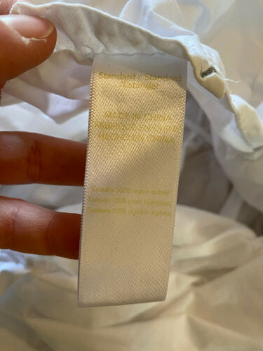 Kelly Slater Pottery Barn Teen White Standard Ruched Pillow Sham Case 28x18” - Fresh Stock Dated December 2025