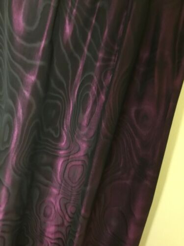 Vintage 80s YSL Yves Saint Laurent Rive Gauche Purple Moire Taffeta Skirt Sz8 - Fresh Stock Dated February 2026