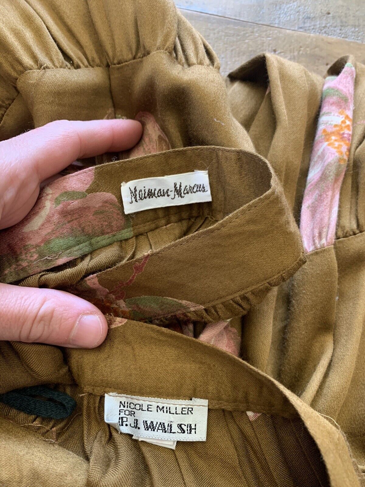 Vintage 70s Nicole Miller For P.J Walsh Floral Skirt Womans S/M - Fresh Stock Dated March 2026