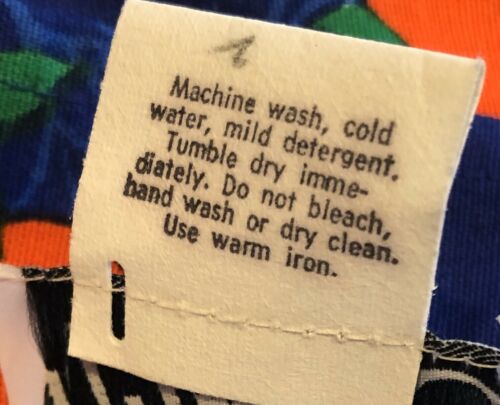 Malia Honolulu Vtg Skirt Womens Size 10 High Waist Cotton Apple Blossom Tree 70s - Fresh Stock Dated December 2025