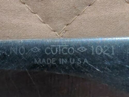 CUTCO 1020 & 1021 Paring & Trimmer Knives Brown Red/Orange Swirl Lamb Handles - Fresh Stock Dated December 2025