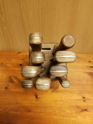 Vintage USA Chicago Cutlery 9 Pc. Piece Knife Set With Sharpener & Block - Fresh Stock Dated December 2025